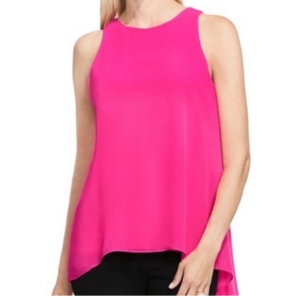 Mossimo Supply Co Sleeveless High Low Tank Top Hot Pink Size Médium